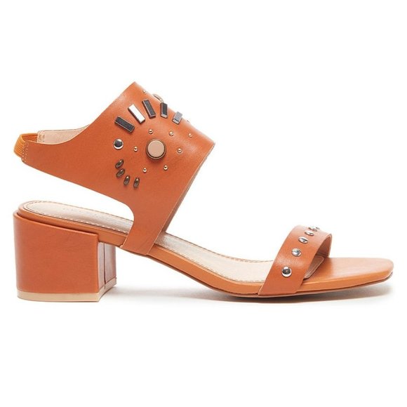 NIB Kelsi Dagger Brooklyn Sabrina Studded Vegan Leather Sandals Size 7.5 - Picture 2 of 13